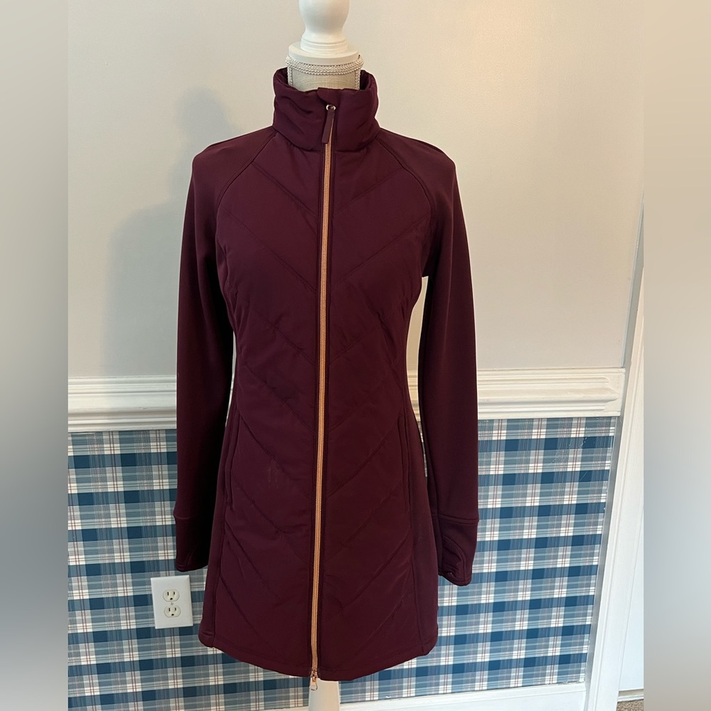 Fila Long Coat - Maroon Small